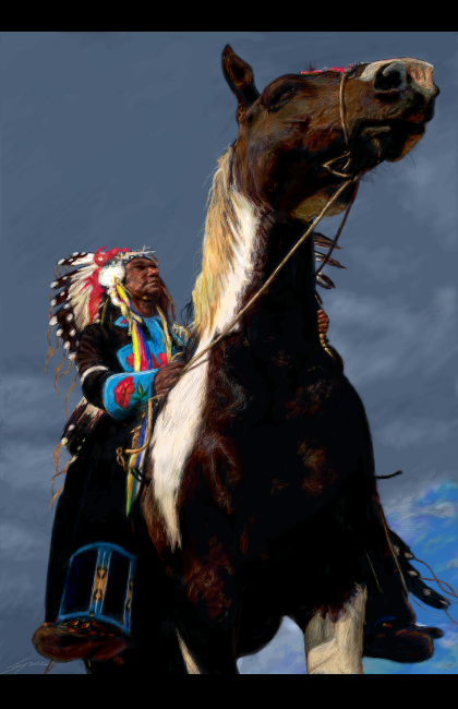 Native American On Horse